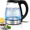 Glas Wasserkocher LED Edelstahl Teekocher 1,7L 2200W BPA Produktbild-Vorschau 11
