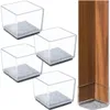 4x Filzgleiter mit Silikonkappen 30 × 30 mm, Produktbild-Vorschau 2