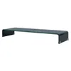 vidaXL Table TV/rehausse d'écran en verre noir 100x30x13 cm Voir les images du produit 12