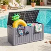 COSTWAY Tuinopslag 455 liter, waterdicht, 2-in-1: opbergbox Productafbeelding-voorbeeld 9