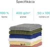 Uterák SOFT 50 x 100 cm svetlo sivý, 100% bavlna Náhľad obrázku produktu 4
