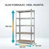 IvoQ Stellingkast – 180 x 90 x 40 cm – 5 Verstelbare Productafbeelding-voorbeeld 4