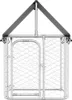 vidaXL Cuccia per cani da esterno con tetto 100x100x150 cm Anteprima dell’immagine prodotto 4