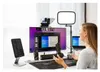 A woman is using a teleprompter setup for a video call or presentation. Náhľad obrázku produktu