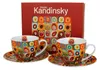 DUO ART GALLERY 2er-Set Tassen 270 ml SQUARES WITH CIRCLES Voir les images du produit 1