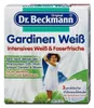 A product box for Dr. Beckmann Gardinen Weiß, a curtain whitener. Podgląd zdjęcia produktu