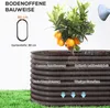 Outsunny Hochbeet aus Stahl, Pflanzbeet Frühbeet Gartenbeet Produktbild-Vorschau 7