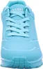 A front view of a turquoise Skechers Uno Stand on Air shoe. Voir les images du produit