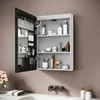 SONNI 48,5 x 70 x 13 cm Armoire de toilette en bois à une Voir les images du produit 3