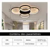 ZMH Plafonnier LED 70 W pour salon, lampe de salon, Voir les images du produit 3