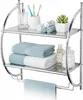 Relaxdays Badregal, Wandregal mit 2 Ablagen, 2 Produktbild-Vorschau 1