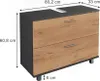 Meuble sous vasque Vicco Ilias Chêne doré/anthracite Voir les images du produit 2