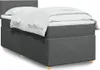 Boxspringbett mit Matratze Dunkelgrau 80x200 cm Stoff Produktbild-Vorschau 2