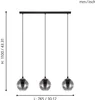 Pendlová Lampa 3Xe27 Černá Eglo Ariscani Náhled obrázku produktu 10