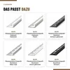 Dalsys Endstück Quadratprofil 10mm schwarz Edelstahl Produktbild-Vorschau 7