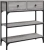 vidaXL Konzolový stolek Grey Sonoma 72,5x25x75 cm Dřevěné Náhled obrázku produktu 1
