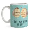 Mr. & Mrs. Panda Kaffeebecher Eulen Liebe - Türkis Pastell Produktbild-Vorschau 3
