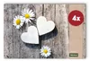 Abwaschbare Tischsets 4er Set Landhaus-Stil Blumen & Produktbild-Vorschau 1