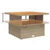 Design 2-tlg. Garten-Essgruppe mit Kissen Beige Poly Produktbild-Vorschau 7