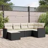 The Living Store 6-tlg. Garten-Sofagarnitur mit Kissen Produktbild-Vorschau 2