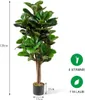 120 cm sztuczne drzewo figowe, sztuczna roślina doniczkowa Podgląd zdjęcia produktu 5