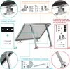 Support au sol pour panneaux solaires, structure réglable, Voir les images du produit 4