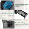 Collage of close-up images showing features of a meat grinder. Produktbild-Vorschau