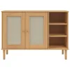 vidaXL Sideboard SENJA Rattan-Optik Braun 112x40x80 cm Produktbild-Vorschau 5