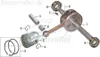Federkeil 3x12x5mm Baotian BT49QT-18C1 Rebell 50 Produktbild-Vorschau 1