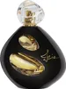 A black perfume bottle with gold accents and a clear cap, presented against a white background. Náhľad obrázku produktu