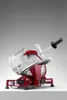 A red meat slicer is shown against a plain gray background. Náhled obrázku produktu