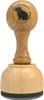 Holzstempel rund 3,5 cm mit Capybara-Motiv, komfortablem Produktbild-Vorschau 3