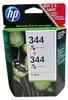 HP Tintenpatrone HP344 Tri-Colour rot blau gelb Doppelpack Produktbild-Vorschau 4