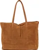 Hausfelder Manufaktur Shopper Velours Braun 30 Produktbild-Vorschau 3