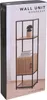 Regal mit Fachböden und Schrank 153x43x33 cm schwarz/Holz Produktbild-Vorschau 2