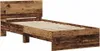 vidaXL Bettrahmen mit Kopfteil Altholz 90 x 200 cm Produktbild-Vorschau 4