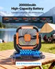 SucceBuy Akku Camping Ventilator mit 2400 U/min Motor, Produktbild-Vorschau 4
