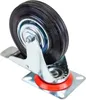 Schwerlastrollen aus Vollgummi im 4er Set von HMF mit 125 mm Durchmesser in Schwarz Produktbild-Vorschau