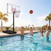 COSTWAY, canestro da basket da esterno con ruote, altezza Anteprima dell’immagine prodotto 8