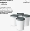 Klarstein Bac à Glace avec Couvercle – Lot de 4 x 180 ml, Voir les images du produit 2
