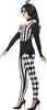 Costume de bouffon pour femmes, noir, avec haut, leggings & Voir les images du produit 2