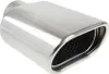 A close-up studio shot of a shiny, metallic exhaust tip. Anteprima dell’immagine prodotto
