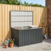 vidaXL Cassetta da giardino antracite 149x99x93 cm Anteprima dell’immagine prodotto 1