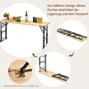 GOPLUS Bierzelttisch Höhenverstellbar, 168,5 cm Biertisch Produktbild-Vorschau 5