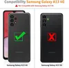 Samsung Galaxy A13 4G Handyhülle Blau Leder Tasche mit Produktbild-Vorschau 2
