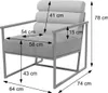 Fauteuil lounge HWC-O38, fauteuil cocktail/fauteuil Voir les images du produit 12