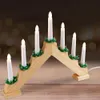 Weihnachtsdekoration LED Kerzenhalter 7 Kerzen natur Produktbild-Vorschau 13