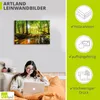 ARTland Leinwandbild Wald mit Bach Größe: 90x60 cm Produktbild-Vorschau 3