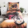 Pościel dziecięca dwustronna motyw motocykl czerwony Podgląd zdjęcia produktu 2