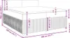 vidaXL Boxspringbett mit Matratze Dunkelgrau 200x200 cm Produktbild-Vorschau 8